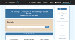 Desktop Screenshot of disabledperson.com
