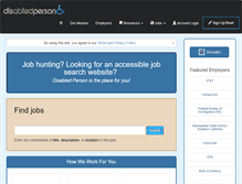 Tablet Screenshot of disabledperson.com
